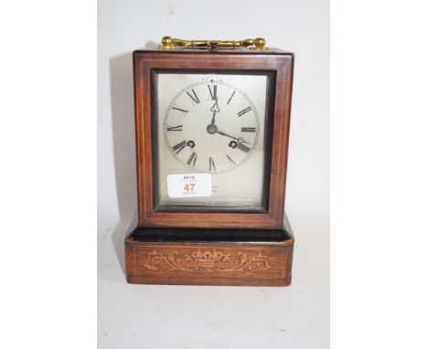 MANTEL CLOCK IN WOODEN FRAME THE DIAL MARK MARC PARIS 