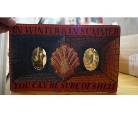 FREEDMAN (Barnett): 'In Winter & In Summer You Can Be Sure of Shell..'; rare accordian-folding peepshow diorama from a design