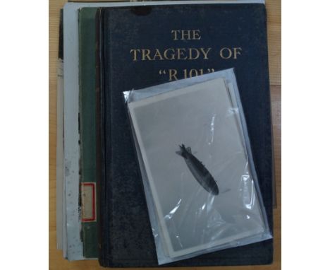 R101: A small collection of material relating to the construction and loss of the R101 Airship, to include: six glass plate n