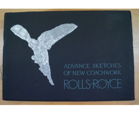 ROLLS-ROYCE: 'Advance Sketches of Rolls-Royce Coachwork..'; Rolls-Royce, America, Rolls-Royce, 1925. Oblong, 8vo, orig. black