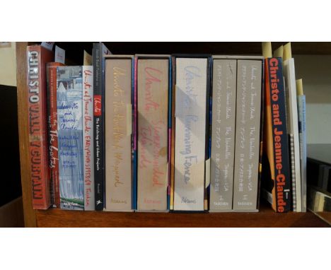 CHRISTO: 'Valley Curtain..'; New York, Harry Abrams, 1973. No.11/400 copies Hors Commerce, inscribed by the artist to upper f