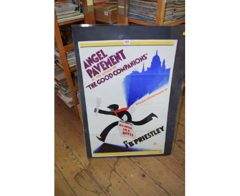 A poster for J B Priesley's 'Angel Pavement', printed by The Dangerfield Printing Co. Ltd., colour lithograph, 76 x 51cm; tog