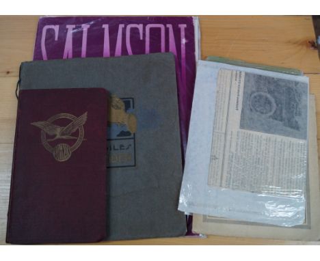 FRENCH AUTOMOBILES: A collection of six early French automobile manufacturers' printed catalogues or brochures, to include: '