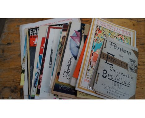 EXHIBITIONS & FAIRS: A collection of printed brochures, plans and guides for various world exhibitions and fairs, 1898-1960s,