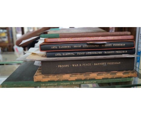 FREEDMAN (Barnett): A rare collection of nine proof sets of various works illustrated by Barnett Freedman, each with presenta