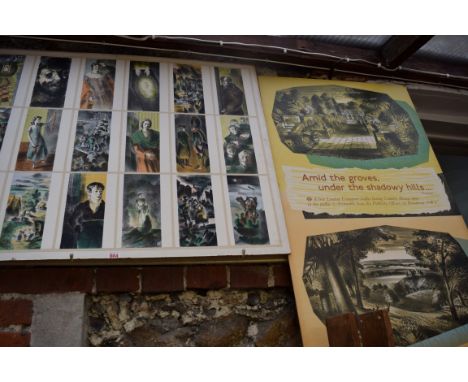 After Barnett Freedman, a poster type display of colour lithograph designs, the whole, 75 x 94.5cm; together with another Bar