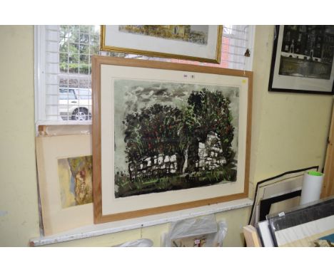 John Piper, 'Skeebost, Skye', signed in pencil and numbered 44/70, colour lithograph, 63 x 83.5cm. Condition Report: This lot