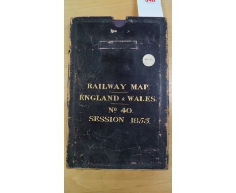 RAILWAY MAP: SIMMONS (J.L.A., Captain): 'Map of England and Wales, Shewing the Railways, Canals & Inland Navigation, Compiled