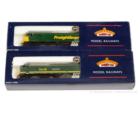 Bachmann OO Gauge Co-Co Class 57 Diesel Locos (1) 32-753 Freightliner green livery No.57011 "Freightliner Challenger", condit
