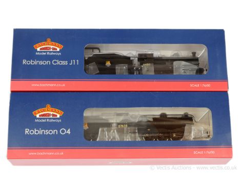 Bachmann OO Gauge BR (ER) unlined black Steam Locos comprising 31-002 2-8-0 Robinson 04 Class No.63635 and 31319 0-6-0 J11 Cl