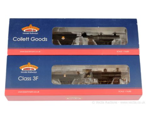 Bachmann OO Gauge BR unlined black 0-6-0 Steam Locos comprising 32-311 Collett Goods No.2259 and 31-626 3F Class No.43762, co