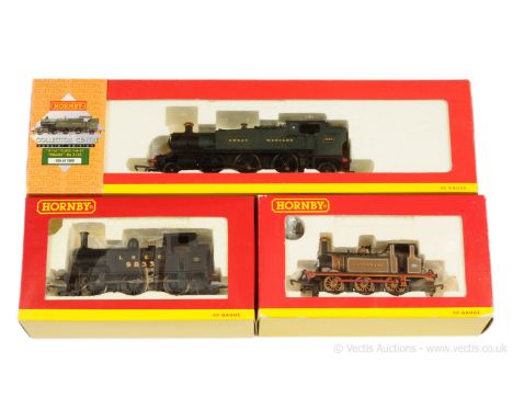Hornby (China) Pre-nationalisation Tank Locos comprising R2143 (Limited Edition) 2-6-2 GWR green 61XX Tank Loco No.6150, cond