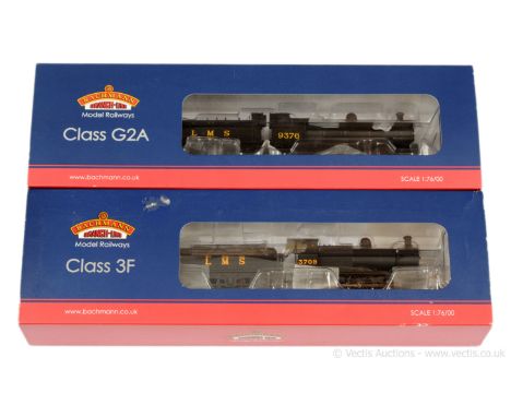 Bachmann OO Gauge LMS black Steam Locos comprising 31-480 0-8-0 G2A Class No.9376, 31-627A 0-6-0 3F Class No.3709, conditions