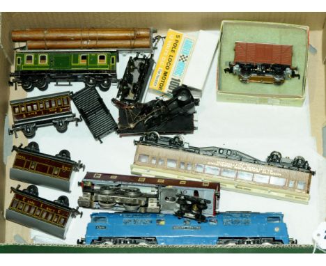 OO gauge Locomotive, rolling stock and accessories to include Hornby repainted Co-Co Western Vanguard, Electric Autocar, repa