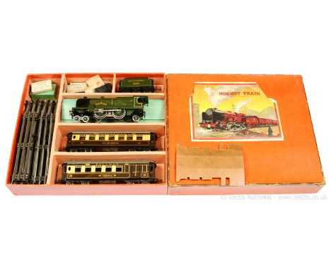 Hornby O Gauge E320 "Golden Arrow" Pullman Set with a 4-4-2 Loco and Tender Southern green "Lord Nelson" No.850, 3-rail elect