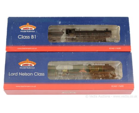 Bachmann OO Gauge BR Steam Locos comprising 31-409 4-6-0 green Lord Nelson Class No.30865 "Sir John Hawkins", conditions Good