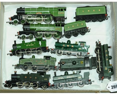 OO Gauge Locomotives comprising Hornby / Lima 4-6-2 Flying Scotsman 4472, 4-6-0 B12 no 8509, 6  0-6-0 Tank engines including 