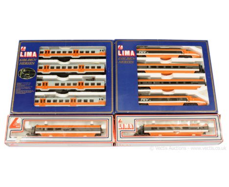 Lima HO Overhead Electric Units comprising 149747 SNVC (Intercity) grey and orange livery 4-car Overhead Electric EMU No.826 