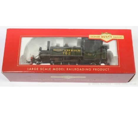 Bachmann Big Big Hauler G Gauge Catalogue Ref 91196 2-4-2 Tank Loco Southern green named "LYN" No.E762. Excellent in Good Plu