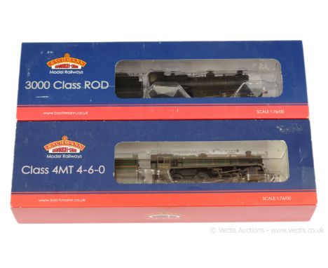 Bachmann OO Gauge BR Steam Locos comprising 31-115 4-6-0 green Standard Class 4 No.75027, this is a factory weathered edition