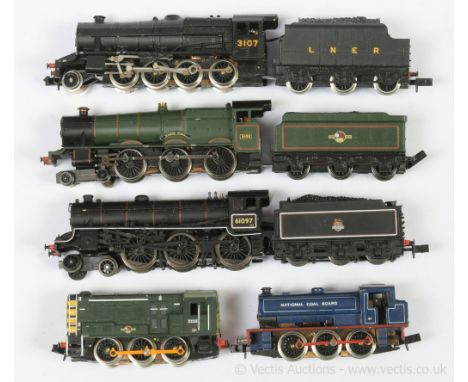 N Gauge Steam and Diesel Locos comprising Arnold Rapido 4-6-0 BR lined black B1 Class No.61097, Graham Farish (by Bachmann) 4
