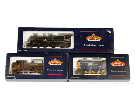 Bachmann OO Gauge Steam and Diesel Locos comprising 31-226 4-6-0 LMS lined black rebuilt Royal Scot Class No.6133 "The Green 