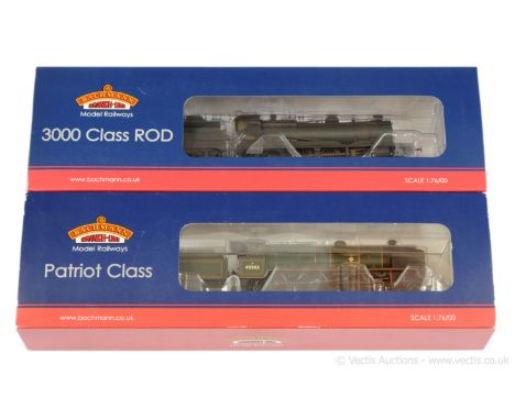 Bachmann OO Gauge BR Steam Locos comprising 31-210 4-6-0 green Patriot Class No.45503 "The Royal Leicestershire Regiment", co