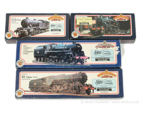 Bachmann OO Gauge Steam Locos comprising 31-607 2-6-2 lined apple green V3 Class Tank Loco No.67684 with British Railways to 