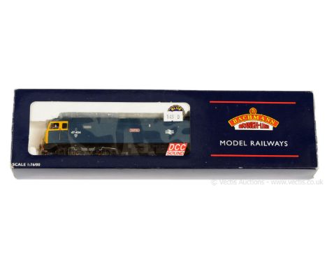 Bachmann OO Gauge Ref 32-800DS Class 47 Diesel Locomotive BR blue "Hadrian" No.47404 factory fitted sound, some marks to loco