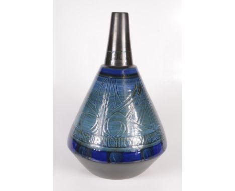 A large Celtic Pottery lamp base, height 44cm. 