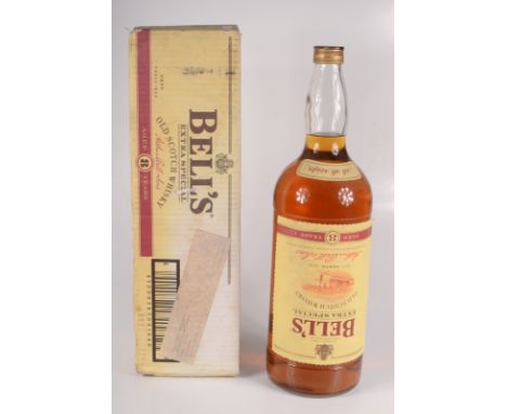 A large bottle of Bell's Extra Special Old Scotch Whisky, aged 8 years, 4.5 litres, boxed, height 51cm.