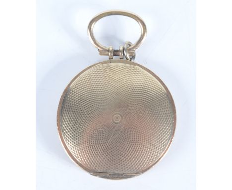 An engine turned low purity gold 19th century locket.