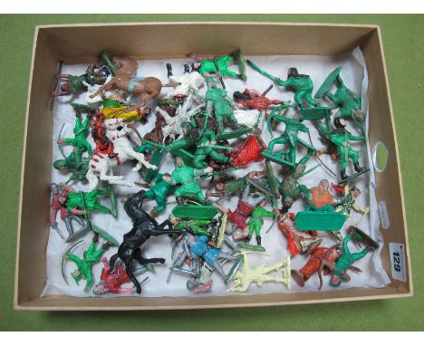 A Quantity of Mid XX Century Plastic Figures, all with a Robin Hood and associated theme, by Herald, Charbens, Lone Star, amo