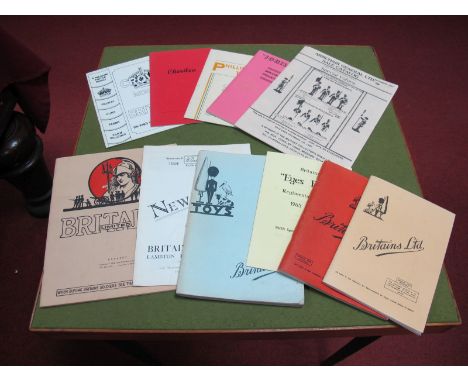 A Quantity of Facsimile Toy Figure Catalogues for Britains, Johillco, Cherilea, Philip Segal.