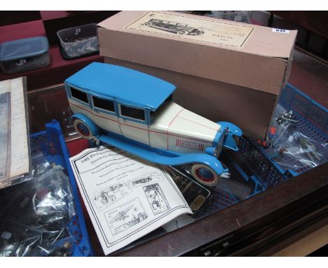 A Modern Boxed Clockwork German Tin Plate Baron S40 Model Car Manufactured by DBS Dusseldorfer Blech-Spelwagon, Outline 1930'