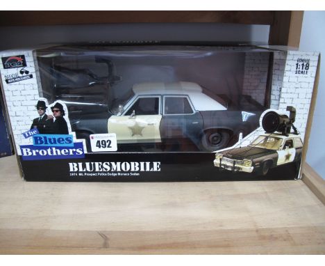 A Boxed Joyride (RC2) 1:18th Scale Diecast 'The Blues Brothers' Bluesmobile 14974 MT. Prospect Police Dodge Monaco Sedan, com