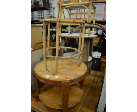 Various occasional tables and a fire screen.