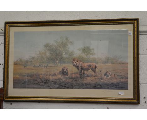 David Shepherd, Evening in the Luangwa, limited edition colour print, pencil signed.