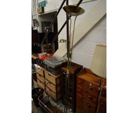 A modern floor standing light.