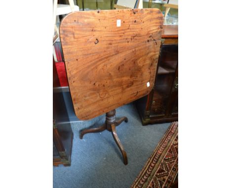 A 19th century mahogany tilt-top tripod table.