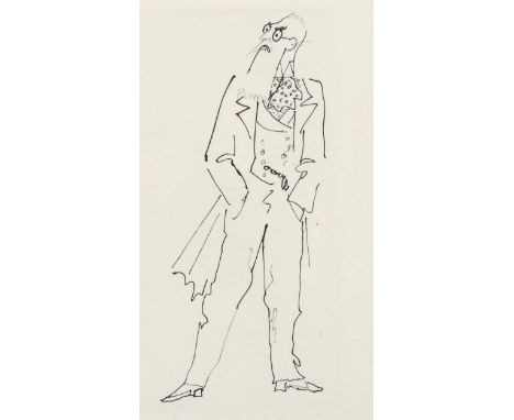 Jean Cocteau, "Le Bal", original 1953 etching, no. 153 of 220, unsigned, 16cm x 21cm, framed . Condition Report: Good conditi