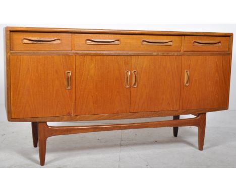 Victor B. Wilkins - G Plan - Fresco - A retro vintage 1960's small proportioned teak wood sideboard credenza having three dra