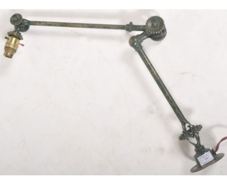 John Dugdill &amp; Co - A vintage 20th Century 1930's Art Deco industrial engineers articulated multi positional mountable de