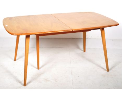 Lucian Ercolani - Ercol - Grand Plank - A large retro vintage mid 20th Century beech and elm extending dining table having an