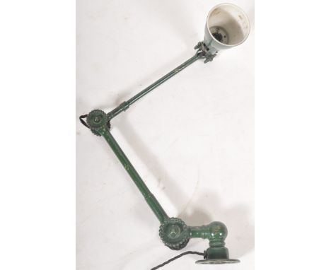 John Dugdill &amp; Co - A vintage 20th Century 1930's Art Deco industrial engineers articulated multi positional mountable de