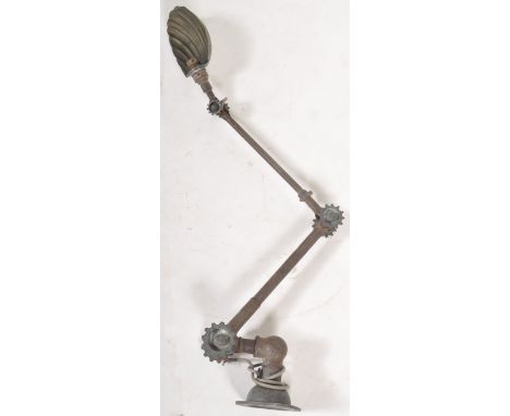 John Dugdill &amp; Co - A vintage 20th Century 1930's Art Deco industrial engineers articulated multi positional mountable de