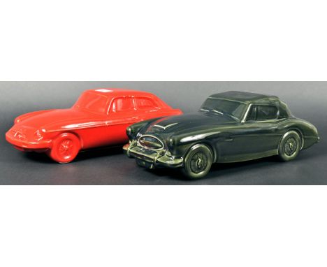 Dartmouth Pottery - Austin Healey &amp; MG Midget - Two vintage 20th Century studio art pottery ceramic model of the iconic v