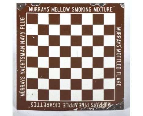 Murray, Sons and Company Ltd - An early 20th Century advertising point of sale enamel sign having a central brown and white c