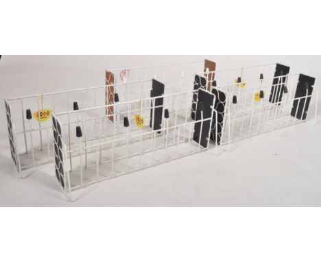Hago - Model 332 - A collection of five retro vintage industrial atomic space age sputnik scroll hat &amp; coat racks of tubu