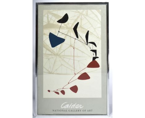 After Alexander Calder (b. 1898-1976) - Untitled 1976 - A vintage 20th Century framed and glazed advertising promotional exhi